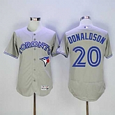 Toronto Blue Jays #20 Josh Donaldson Gray 2016 Flexbase Collection Stitched Jersey,baseball caps,new era cap wholesale,wholesale hats
